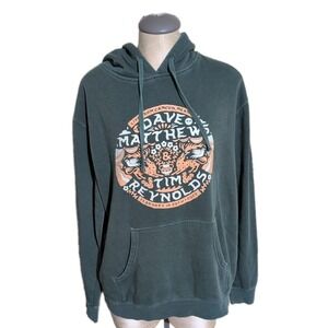 Dave Matthews DMB Mexico Concert Hoodie 2022 Green Peach Ivory - L